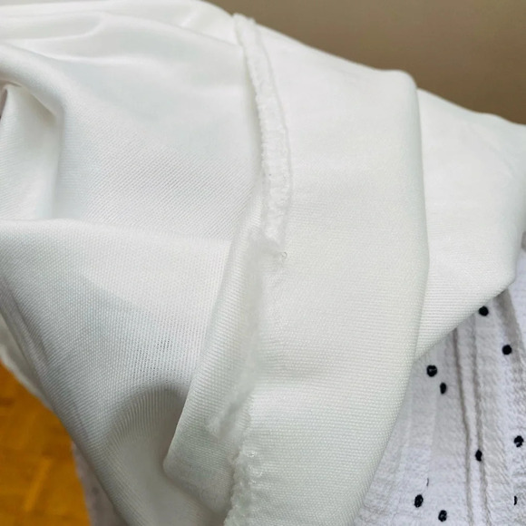 Oak + Fort - White Pleated Polka Dot Skirt - Picture 6 of 6